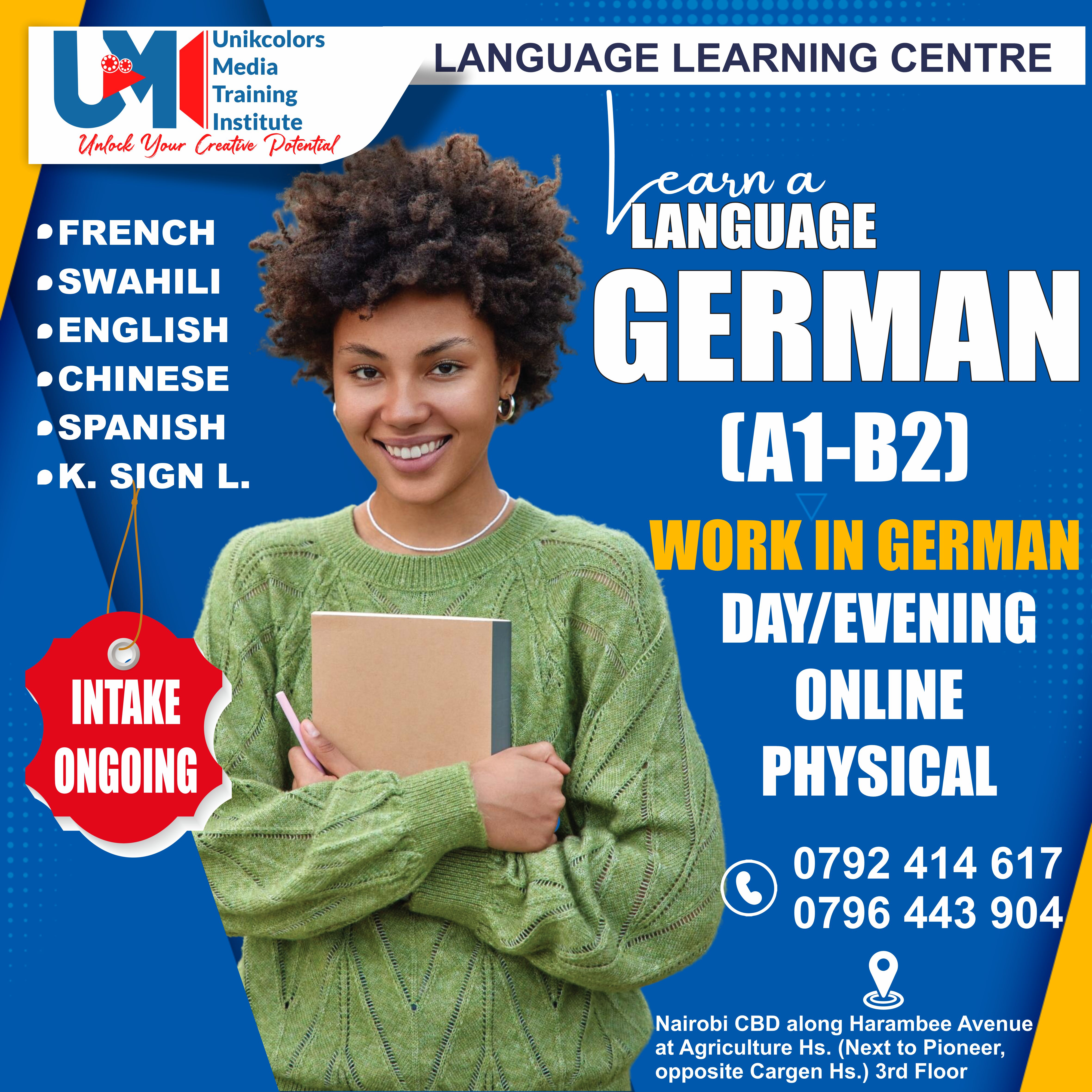 LANGUAGE TRAINING CENTRE - GERMAN | ENGLISH | FRENCH | CHINESE | SPANISH | SWAHILI | KENYA SIGN LANG